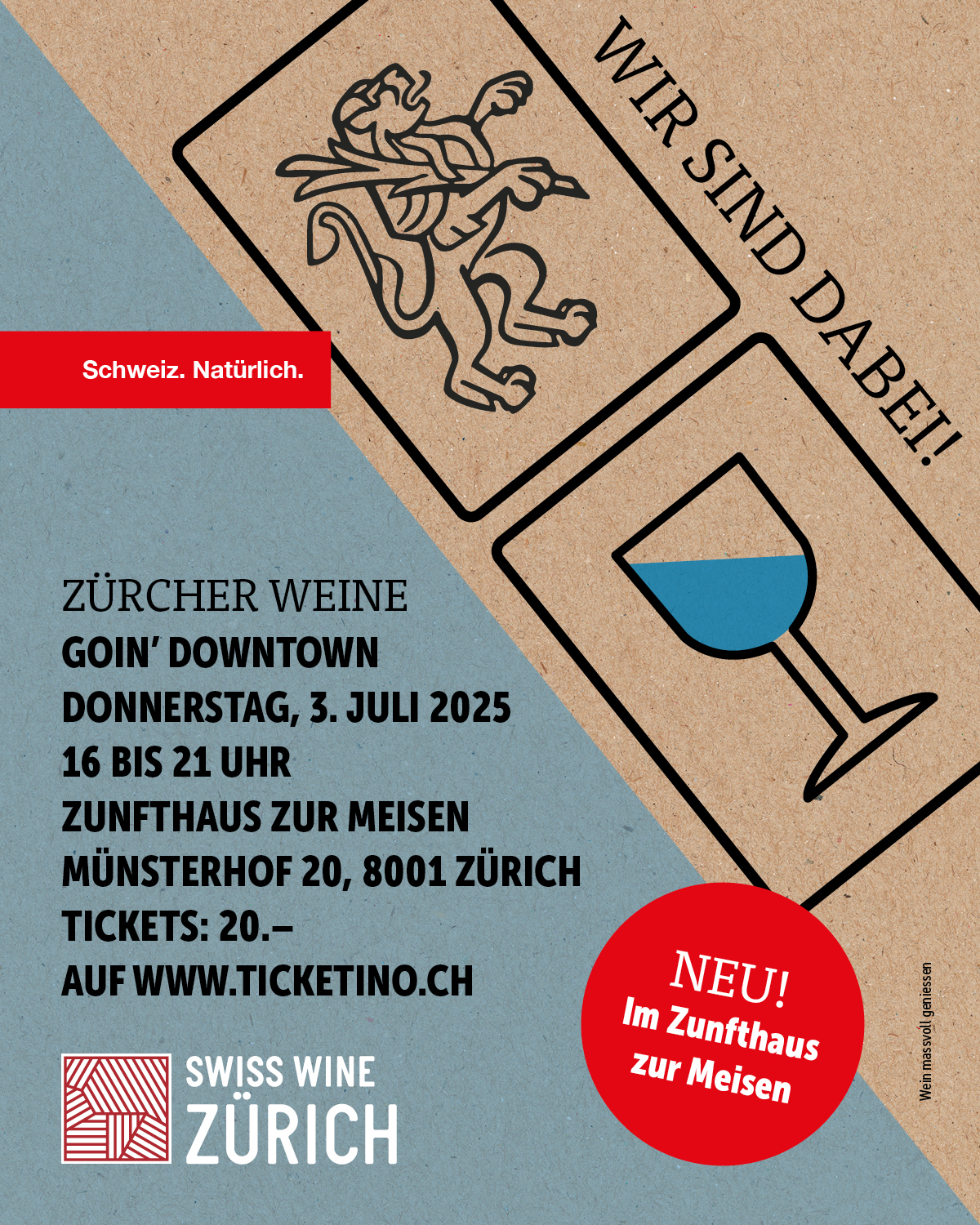 Zürcher Weine goin' Downtown 3. Juli 2025